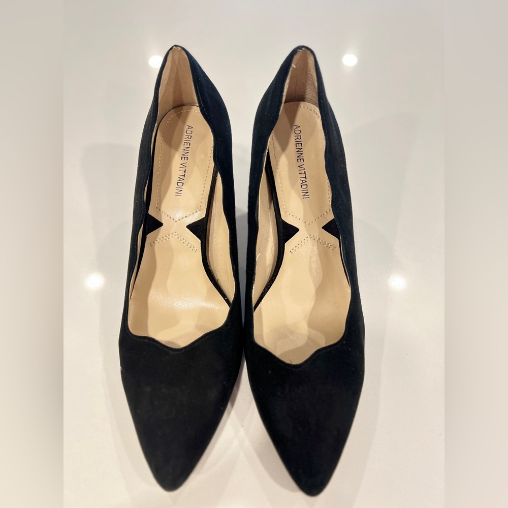 Black suede Adrienne Vittadini shoes